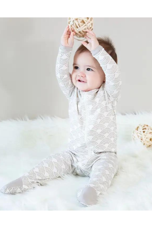 Wanderlust Wave Bamboo Footie