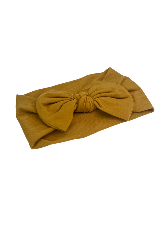 Mustard Headwrap Bow