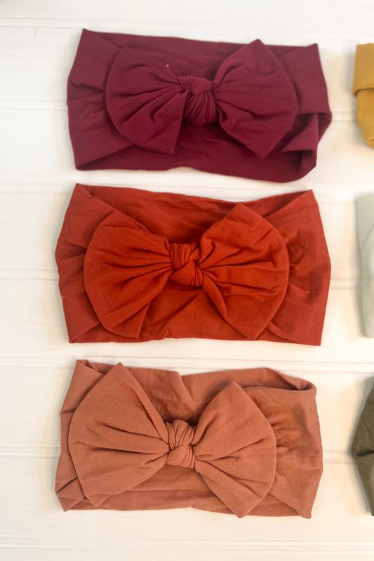 Baby Red Headband Bow