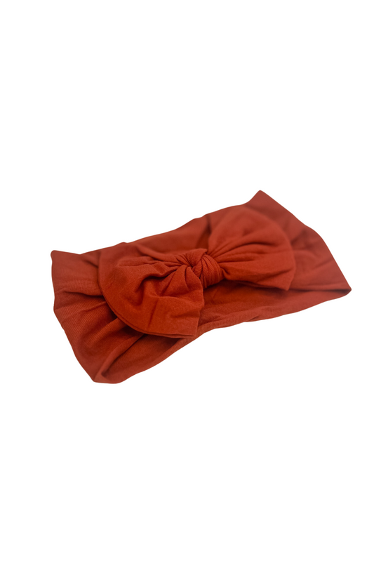 Rust Headwrap Bow