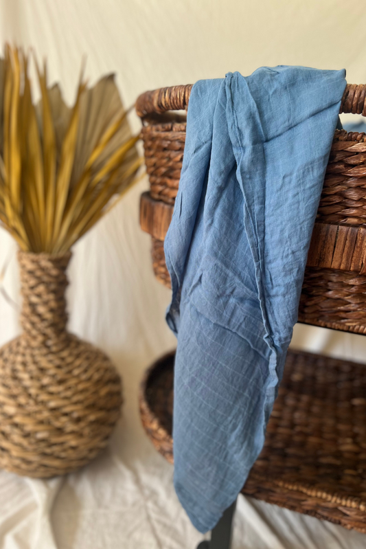 Ocean Muslin Swaddle