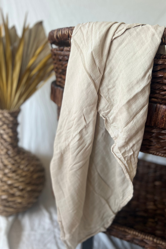Ivory Muslin Swaddle 