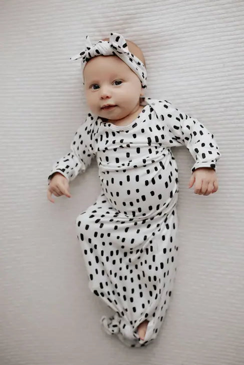 Newborn Knotted Gown Set